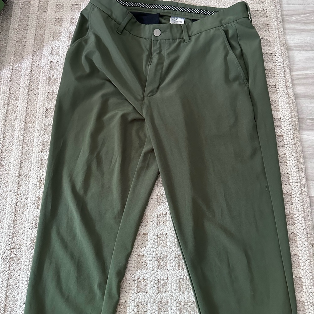 PRIMO 34 Tall Men's Green Golf Pants